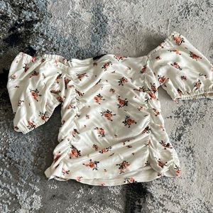 FOREVER 21 FLORAL CROP TOP